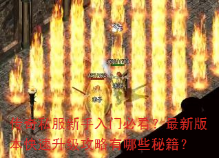 传奇私服新手入门必看?最新版本快速升级攻略有哪些秘籍? 传奇私服新手入门必看?最新版本快速升级攻略有哪些秘籍?