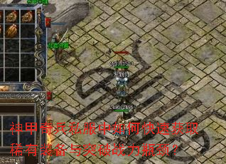 ������˽������ο��ٻ�ȡϡ��װ����ͻ��ս��ƿ����