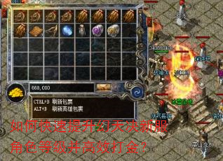 如何快速提升幻天决新服角色等级并高效打金? 如何快速提升幻天决新服角色等级并高效打金?