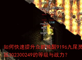 如何快速提升众醉独醒9196九尾灵狐302300249的等级与战力? 如何快速提升众醉独醒9196九尾灵狐302300249的等级与战力?